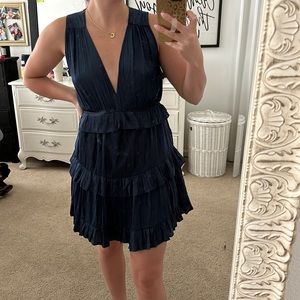Women’s Navy Blue DO+BE Ruffled Dress // Size MEDIUM